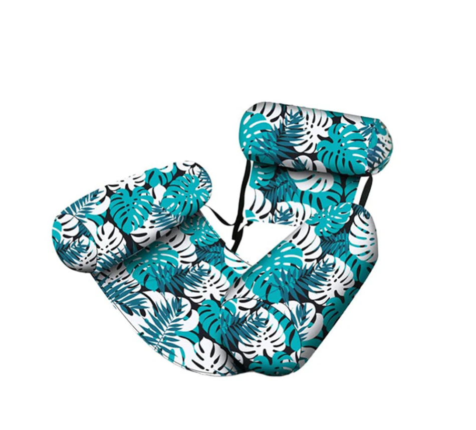 Πλωτό κρεβάτι πισίνας και ξαπλώστρα